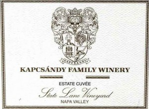 Kapcsandy Estate Cuvee ‘State Lane Vineyard’